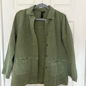 Women's Green Corduroy Jacket